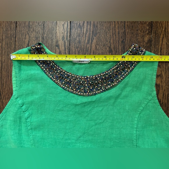 Lungo L’arno Beaded Linen Dress - Picture 9 of 17